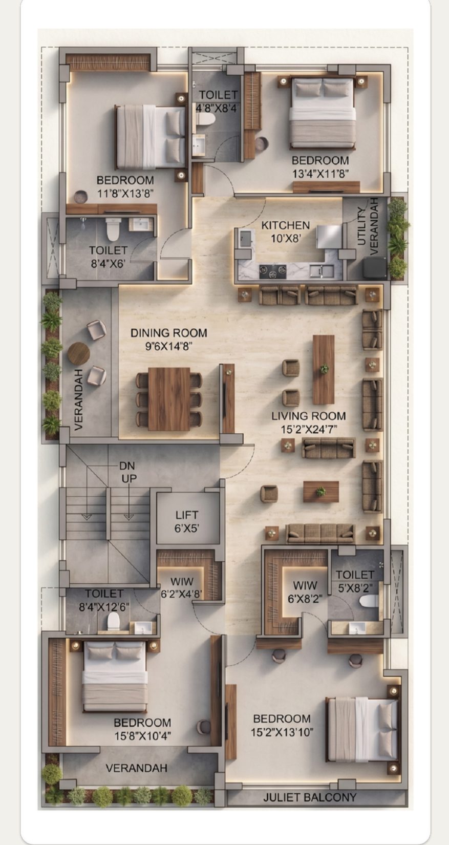 Type A floor plan
